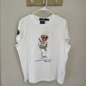 Ralph Lauren Polo Bear Wimbledon Tennis Graphic Tee